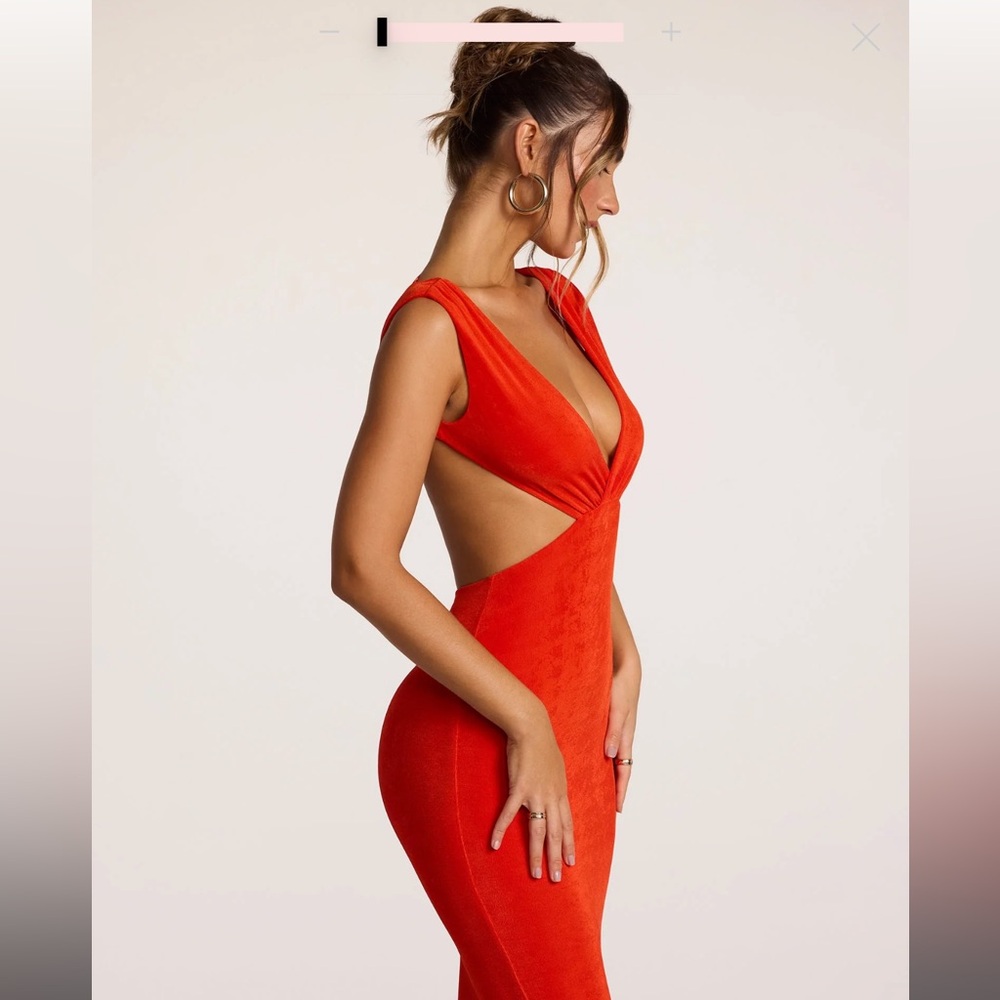 Oh Polly Vibrant Red Backless Dress